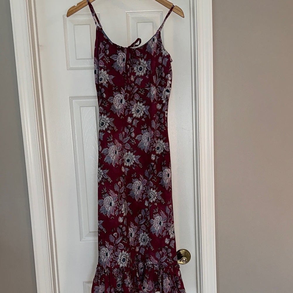 Anokhi Floral Midi Slip Dress - 100% Cotton